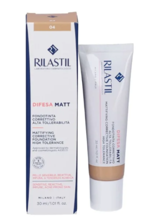 Rilastil Difesa - Matt Fondotinta Correttivo ad alta Tollerabilità 04 30ml
